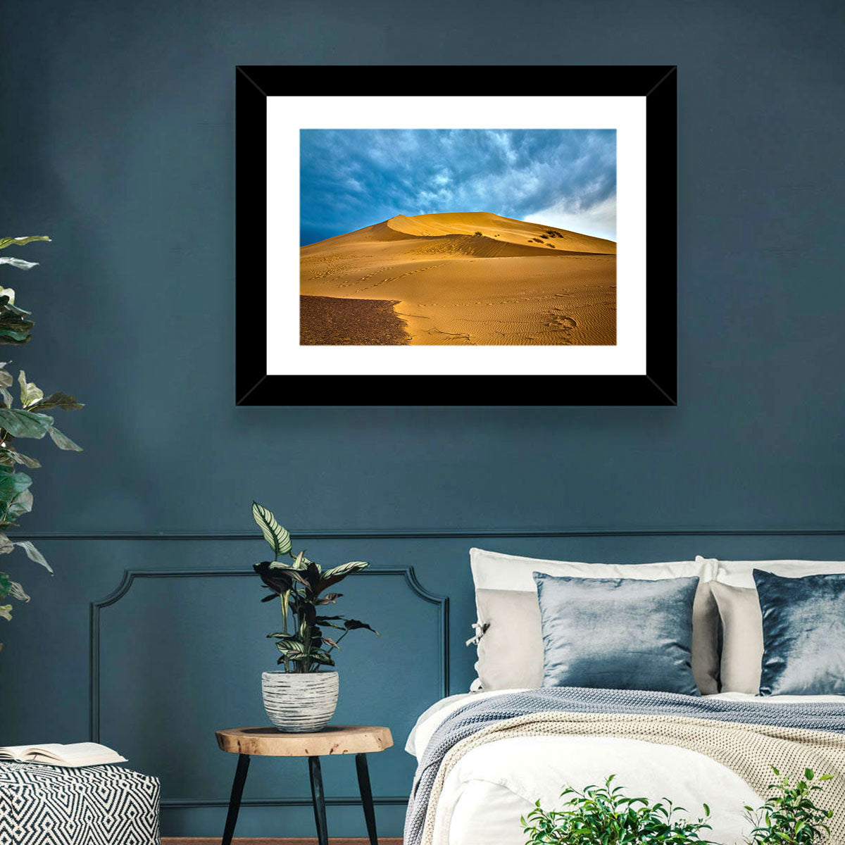 Altyn Emel Sand Dunes Wall Art in a room, landscape