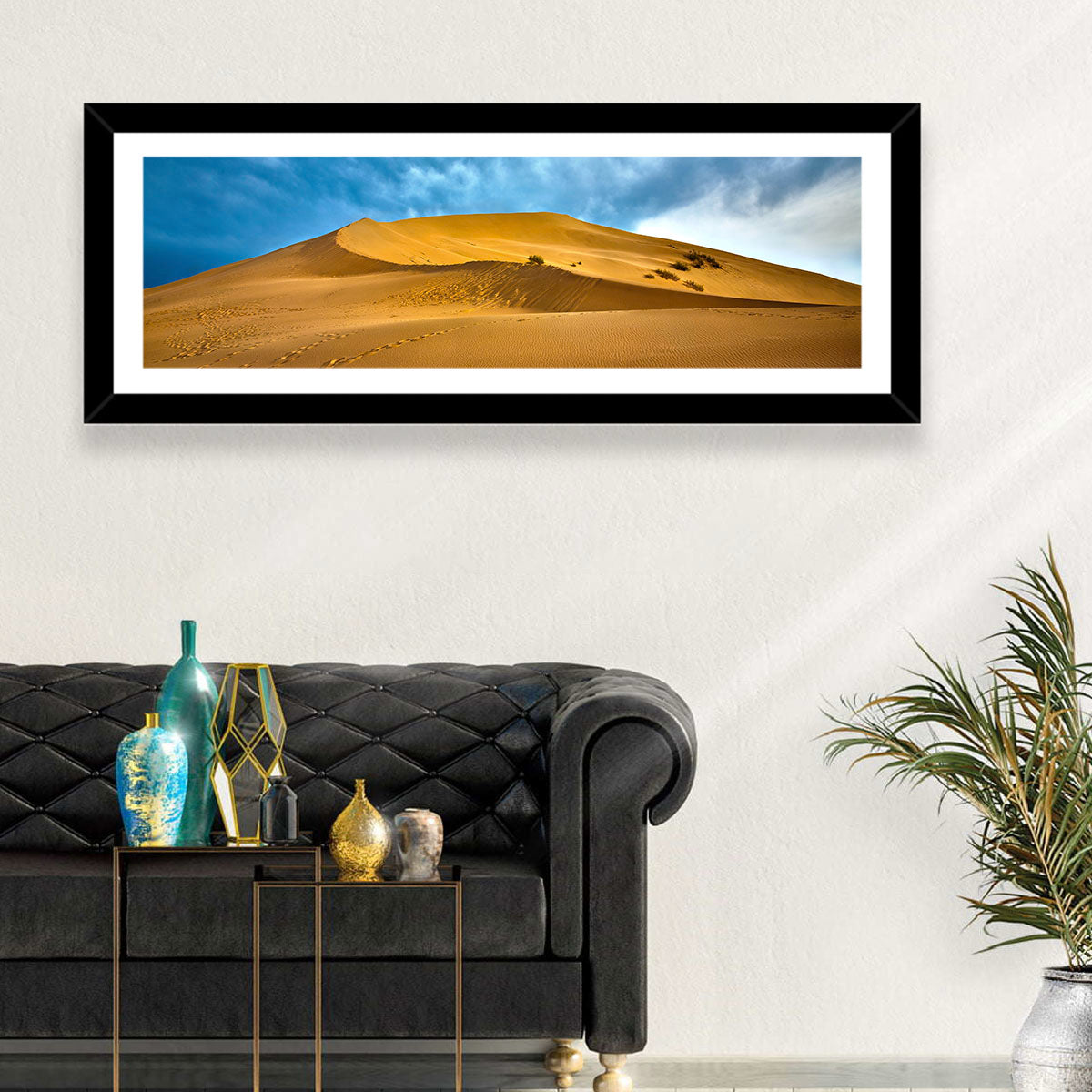 Altyn Emel Sand Dunes Wall Art in a room, landscape