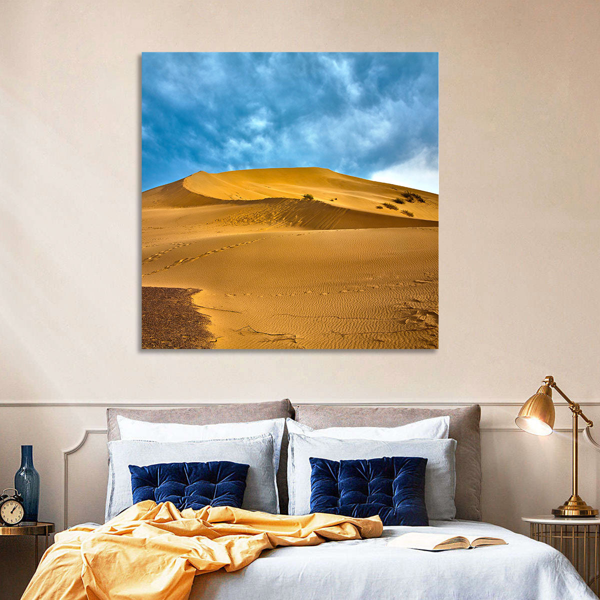 Altyn Emel Sand Dunes Wall Art in a room, landscape