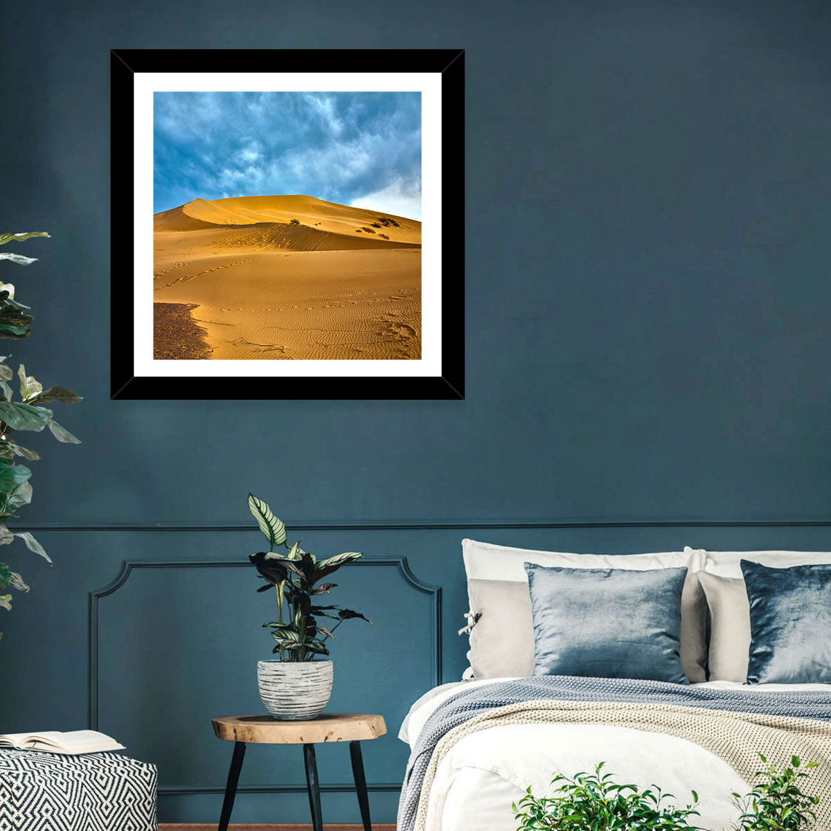 Altyn Emel Sand Dunes Wall Art in a room, landscape