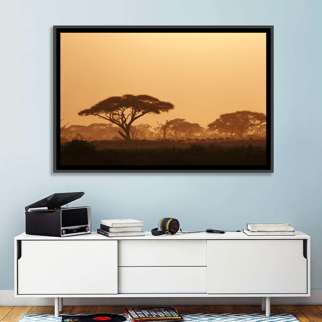 Amboseli Savanna Sunset Wall Art