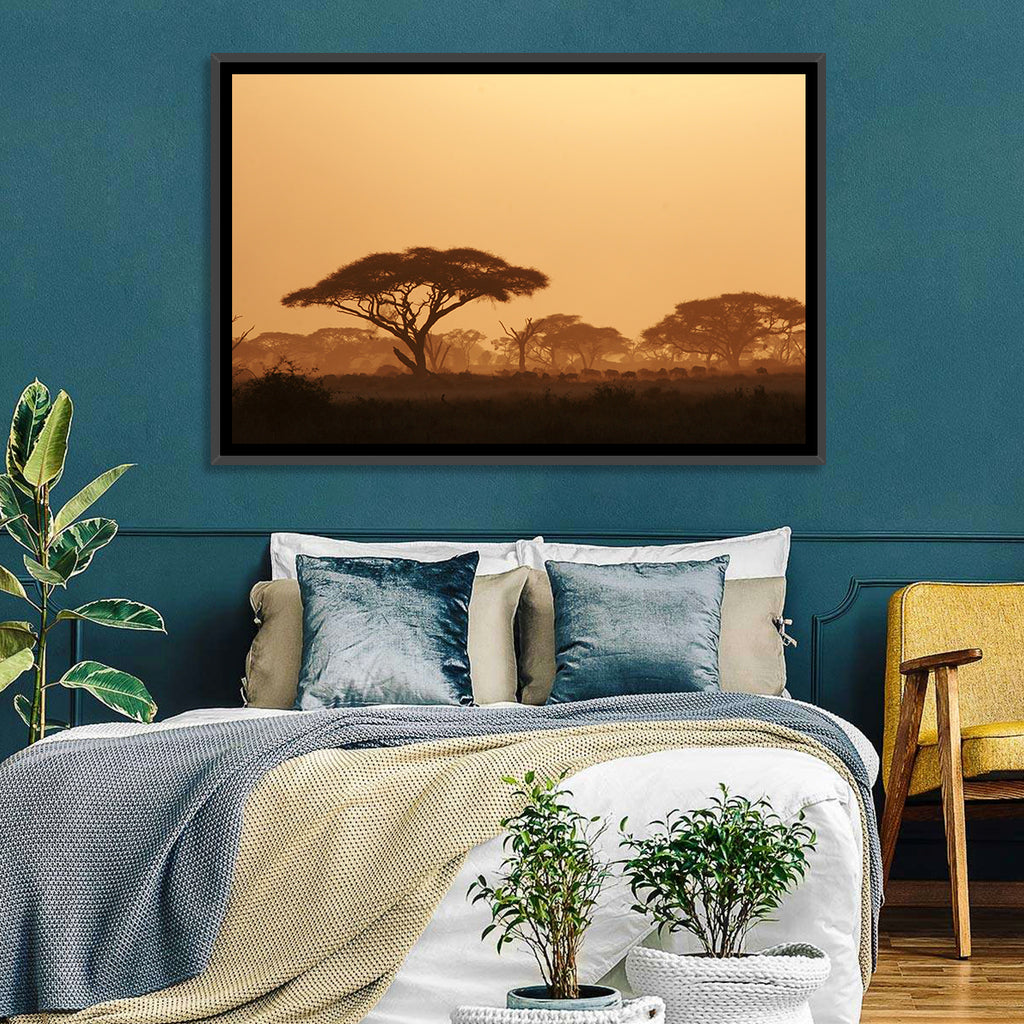 Amboseli Savanna Sunset Wall Art
