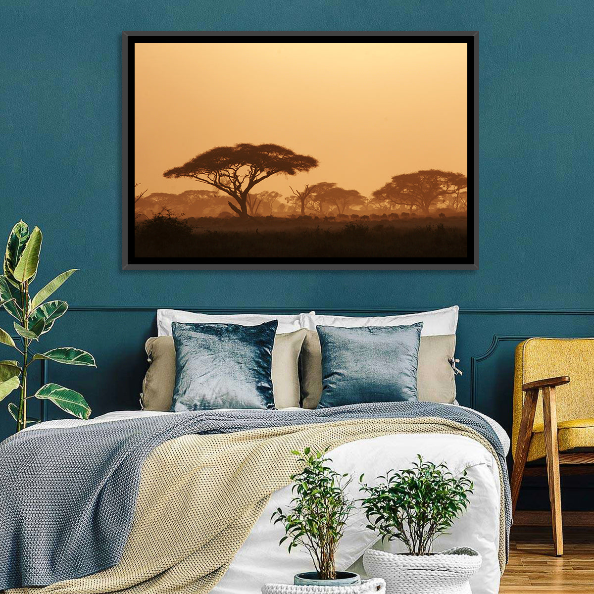 Amboseli Savanna Sunset Wall Art