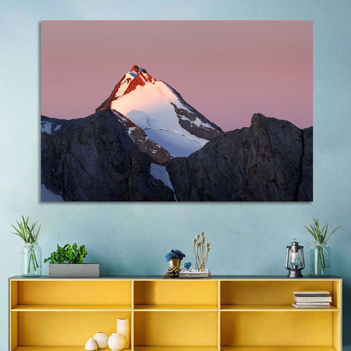 Mount Chimtarga Alpenglow Wall Art