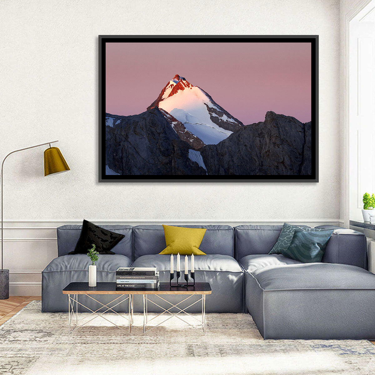 Mount Chimtarga Alpenglow Wall Art