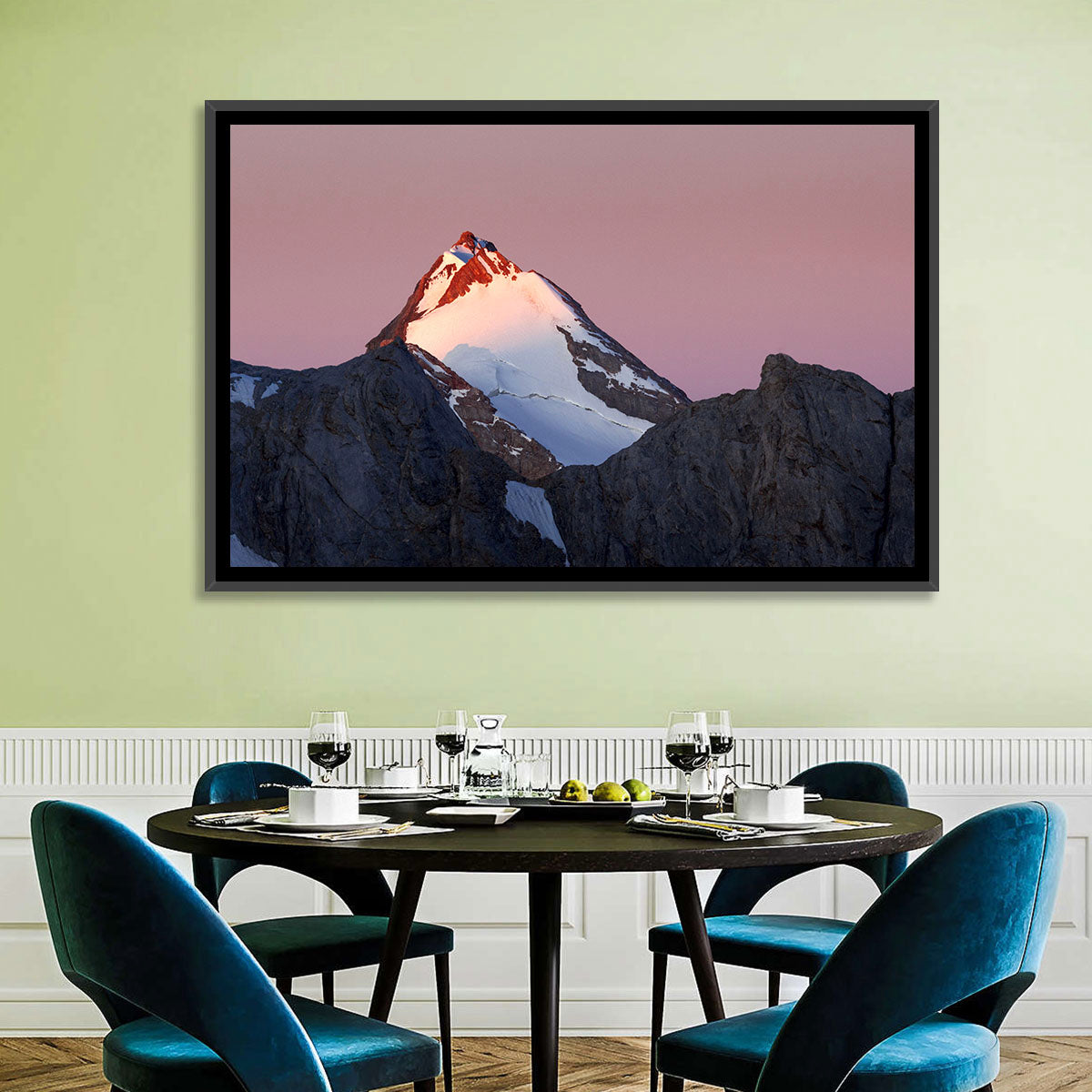 Mount Chimtarga Alpenglow Wall Art