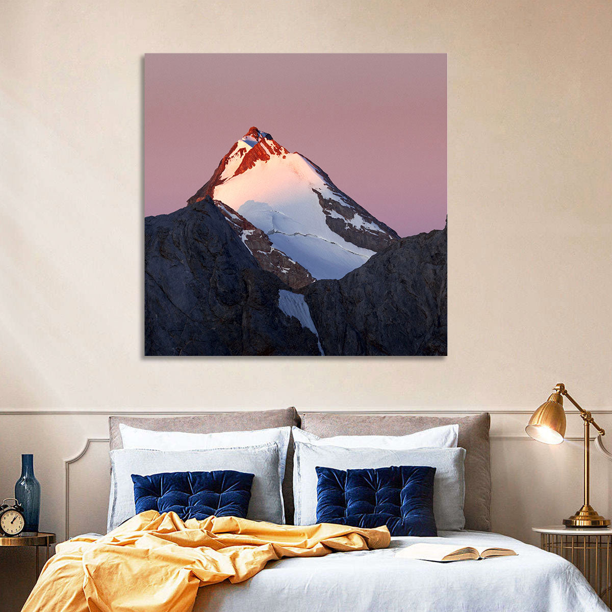 Mount Chimtarga Alpenglow Wall Art