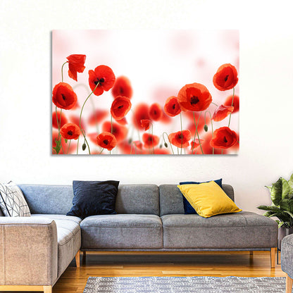 Red Poppy Field Wall Art