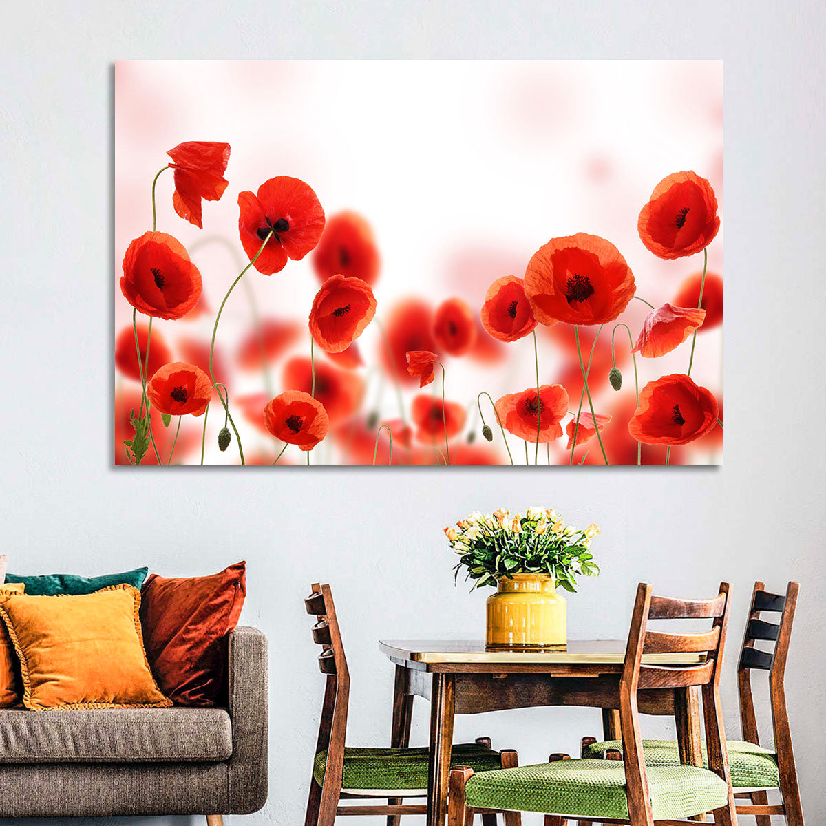 Red Poppy Field Wall Art