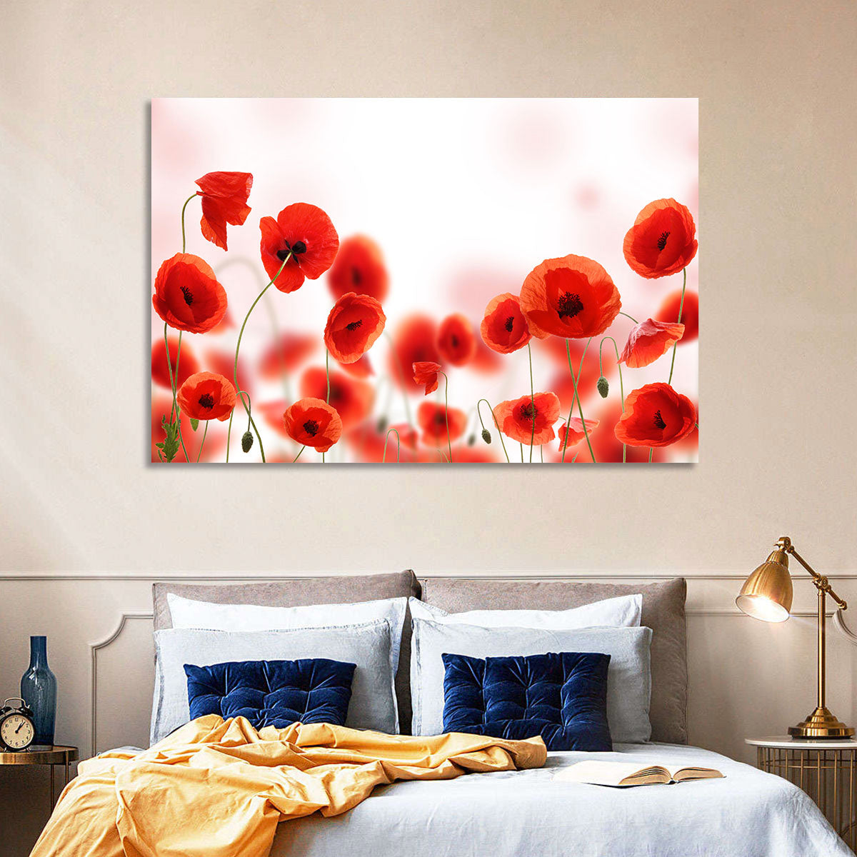 Red Poppy Field Wall Art