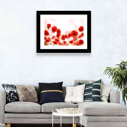 Red Poppy Field Wall Art
