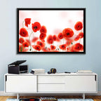 Red Poppy Field Wall Art