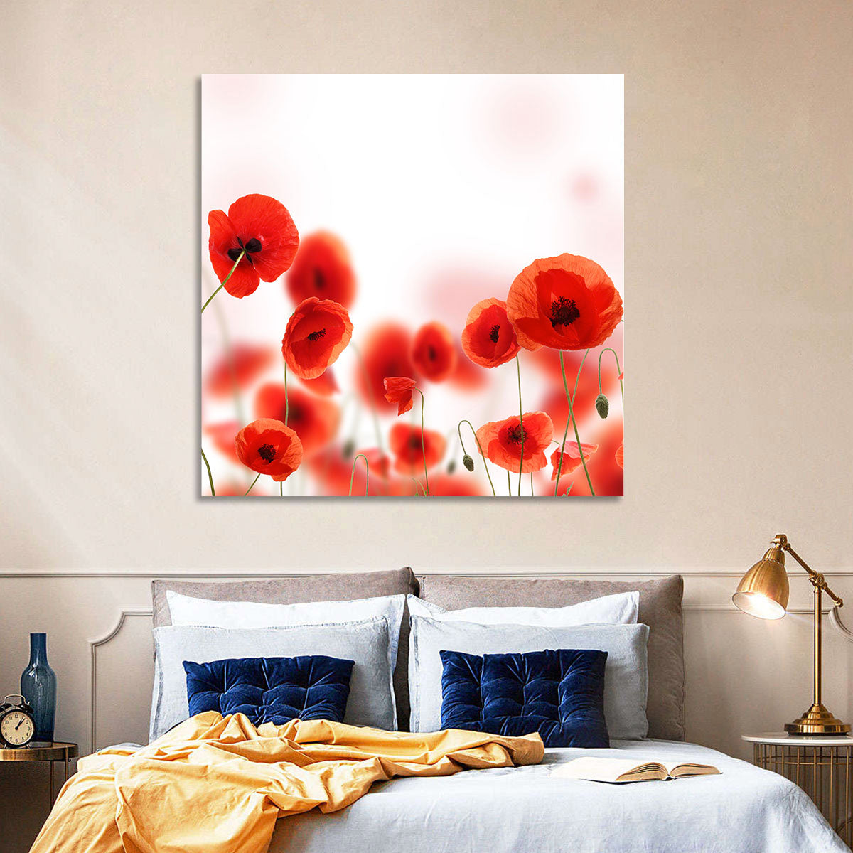 Red Poppy Field Wall Art