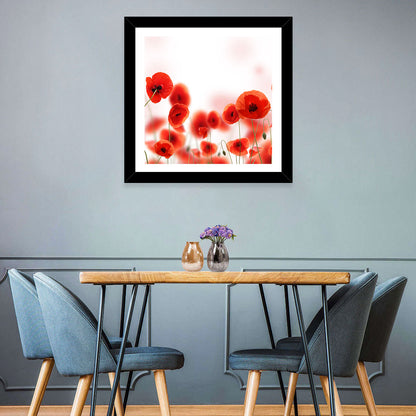 Red Poppy Field Wall Art