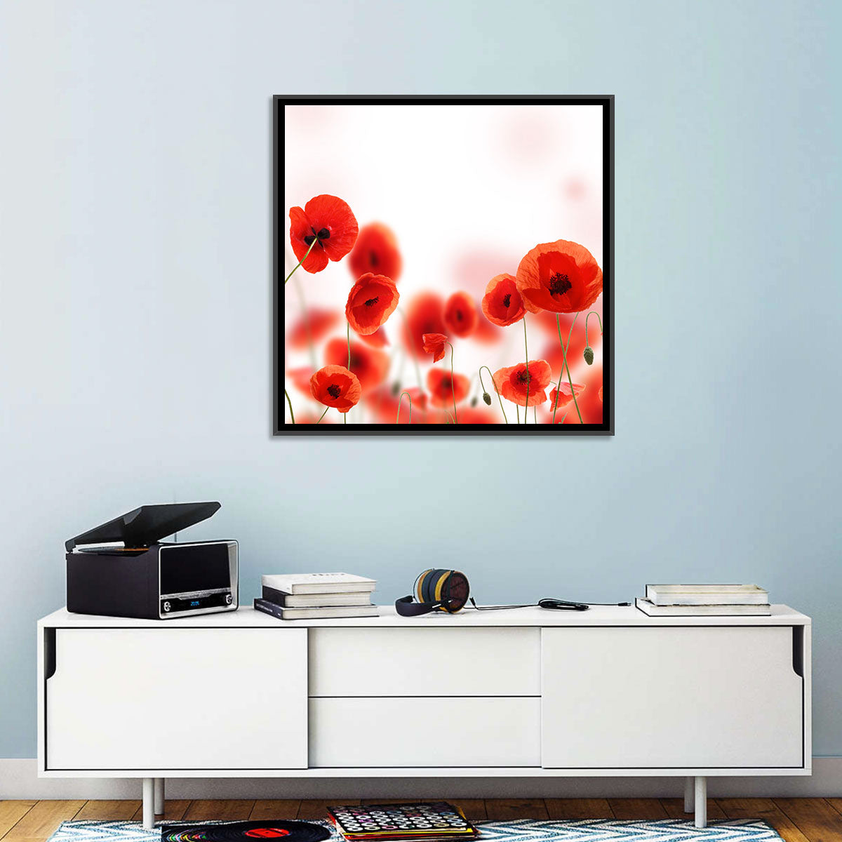 Red Poppy Field Wall Art