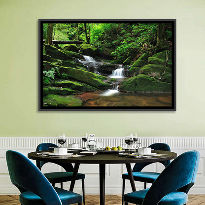 Mossy Rainforest Stream Wall Art