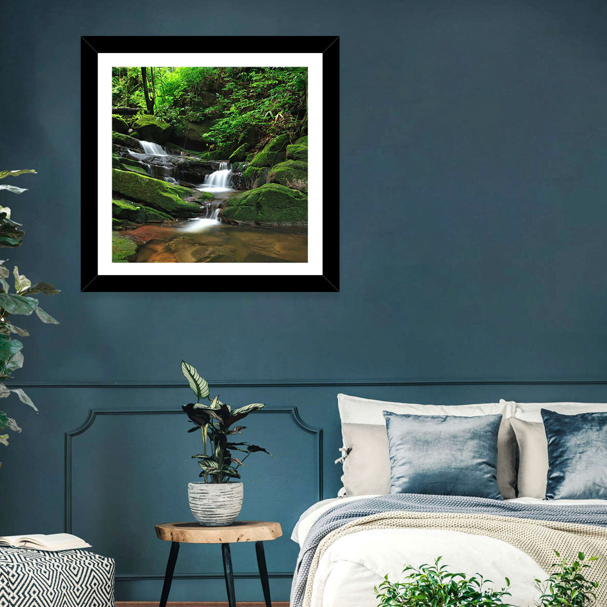 Mossy Rainforest Stream Wall Art