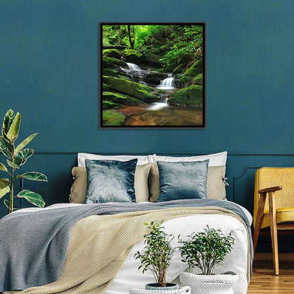 Mossy Rainforest Stream Wall Art