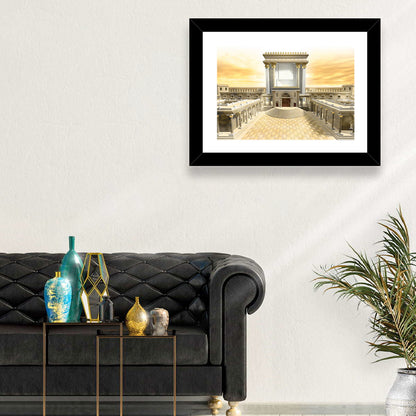 Herodian Temple at Sunset Wall Art