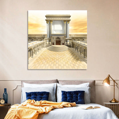 Herodian Temple at Sunset Wall Art