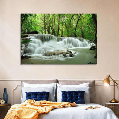 Erawan Falls Forest Cascade Wall Art