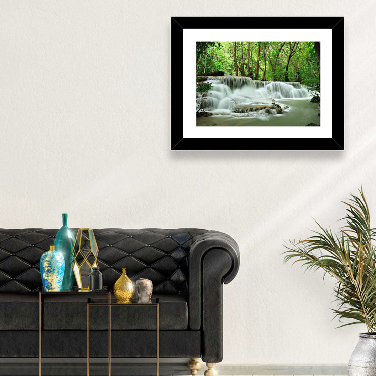 Erawan Falls Forest Cascade Wall Art