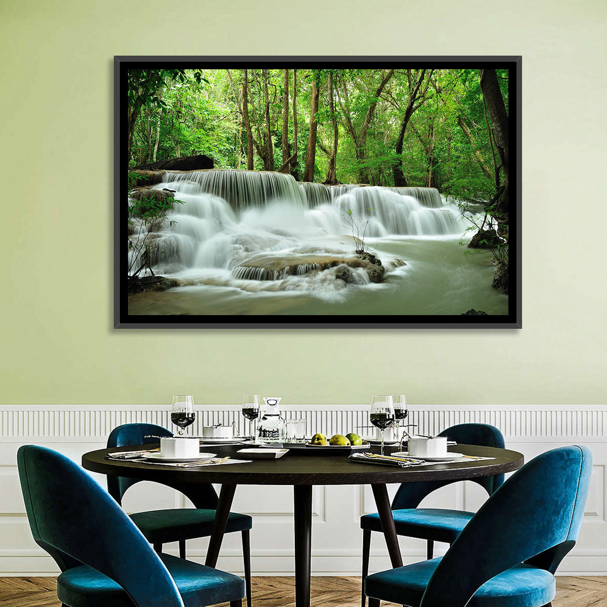 Erawan Falls Forest Cascade Wall Art