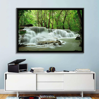 Erawan Falls Forest Cascade Wall Art