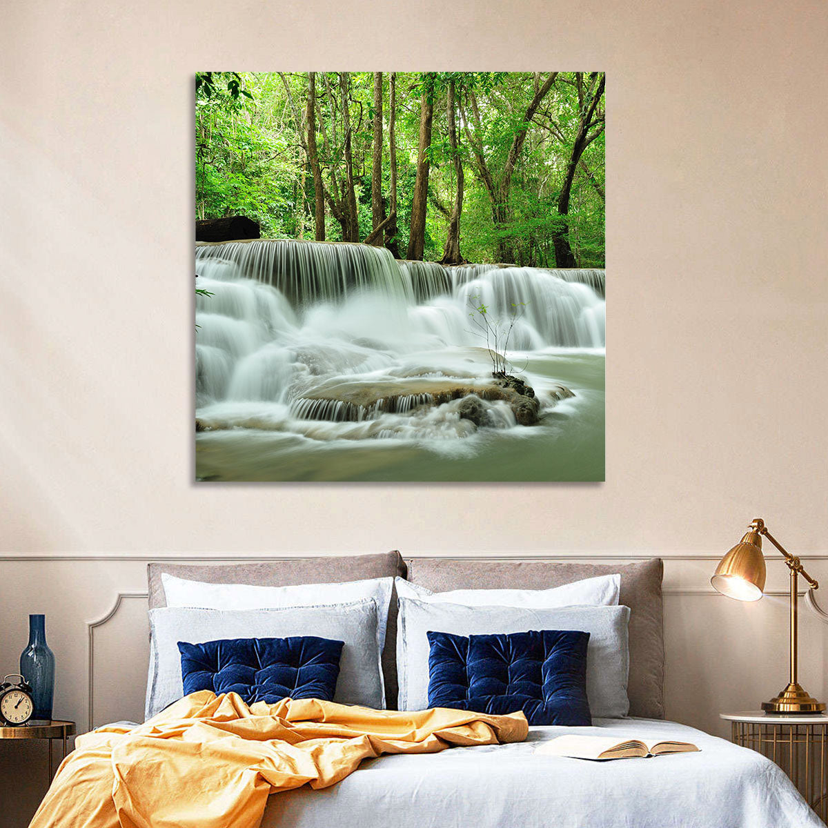 Erawan Falls Forest Cascade Wall Art