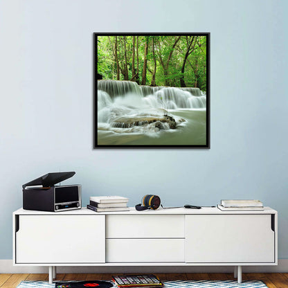 Erawan Falls Forest Cascade Wall Art