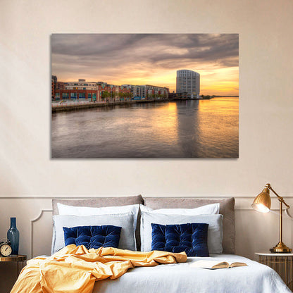 Limerick Riverside at Dusk Wall Art