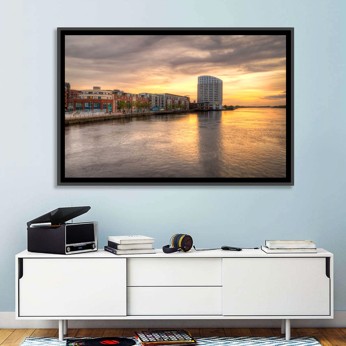 Limerick Riverside at Dusk Wall Art
