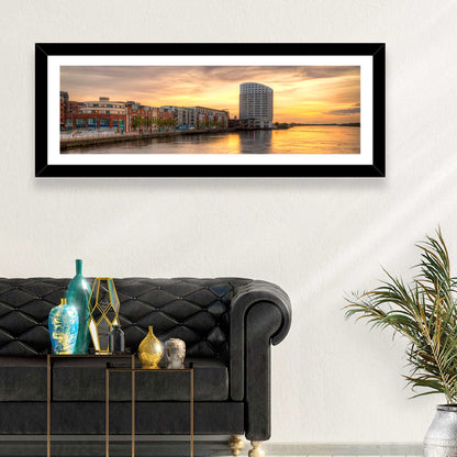 Limerick Riverside at Dusk Wall Art