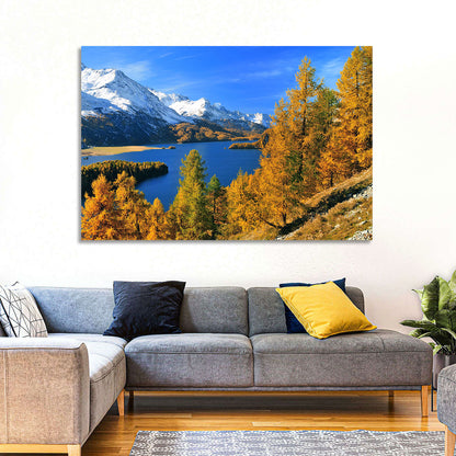 Silsersee Autumn Vista Wall Art