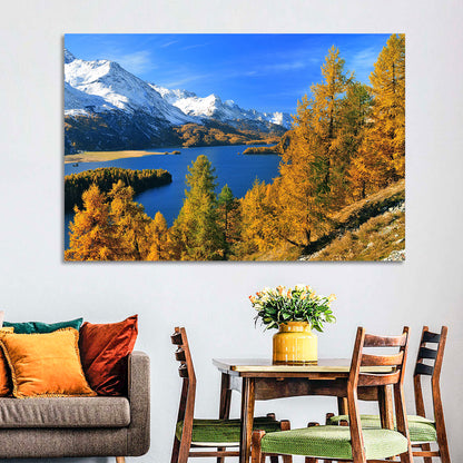 Silsersee Autumn Vista Wall Art