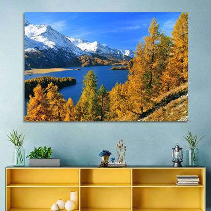 Silsersee Autumn Vista Wall Art