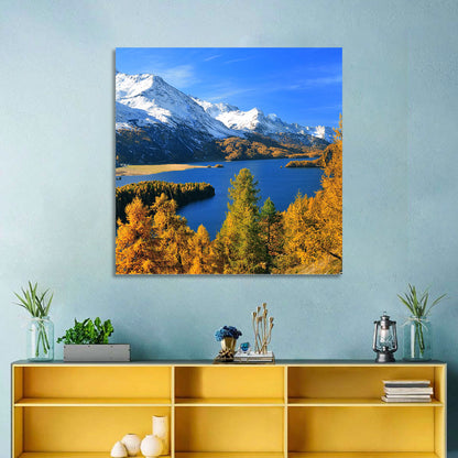 Silsersee Autumn Vista Wall Art