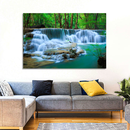 Huay Ma Khamin Erawan Waterfall Wall Art