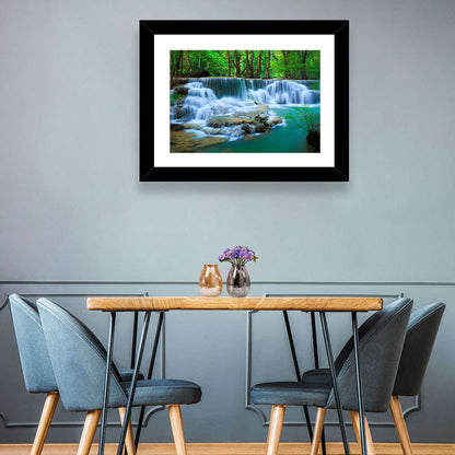 Huay Ma Khamin Erawan Waterfall Wall Art
