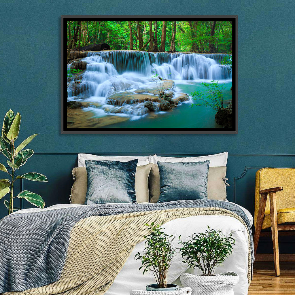 Huay Ma Khamin Erawan Waterfall Wall Art