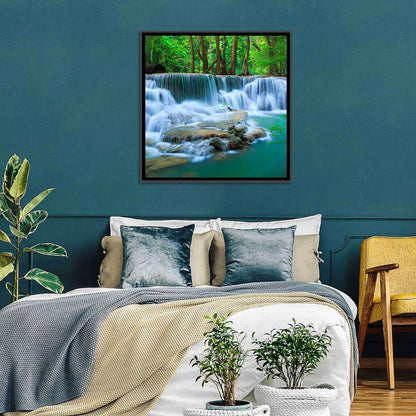 Huay Ma Khamin Erawan Waterfall Wall Art