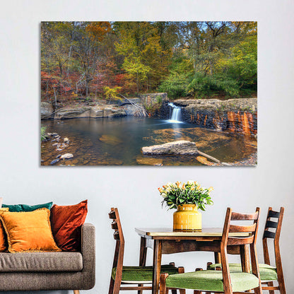 Freeman Mill Stone Dam Pond Wall Art