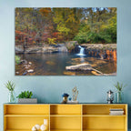 Freeman Mill Stone Dam Pond Wall Art