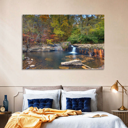 Freeman Mill Stone Dam Pond Wall Art