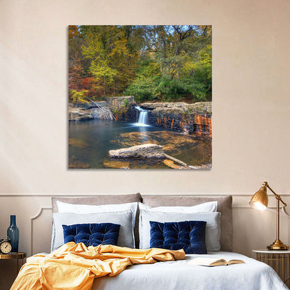 Freeman Mill Stone Dam Pond Wall Art