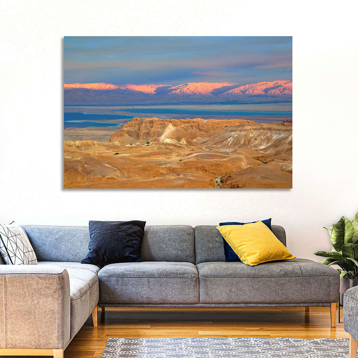 Masada Over the Dead Sea Wall Art