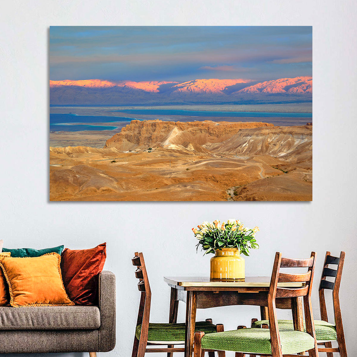 Masada Over the Dead Sea Wall Art