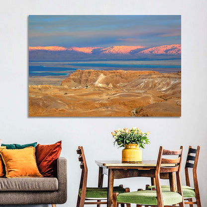 Masada Over the Dead Sea Wall Art