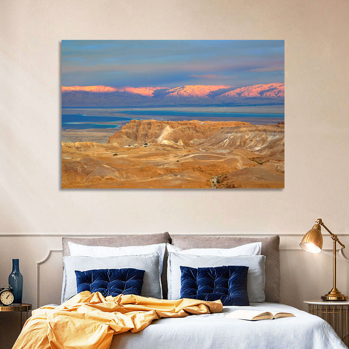 Masada Over the Dead Sea Wall Art