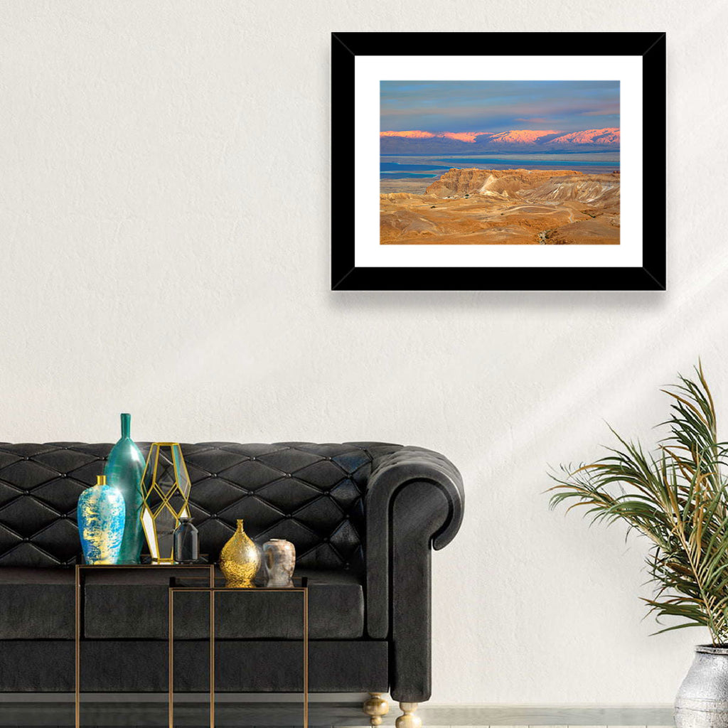 Masada Over the Dead Sea Wall Art